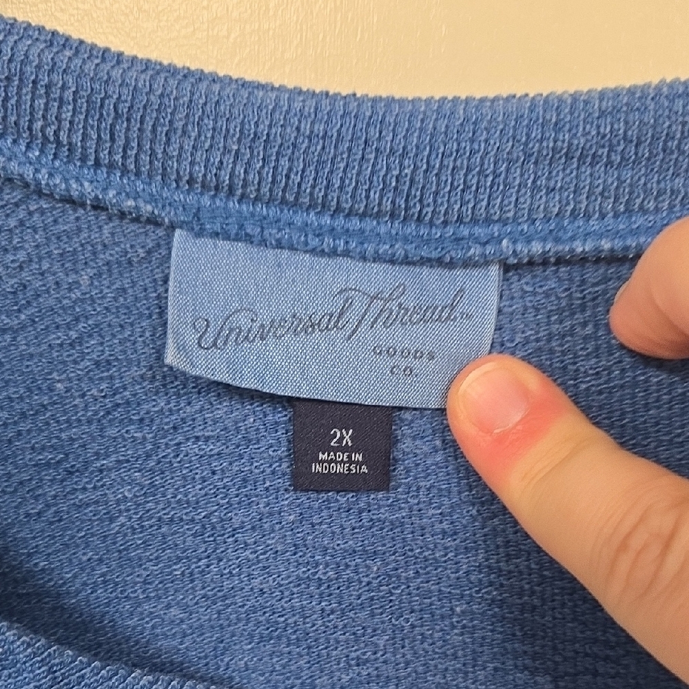 Universal Thread Blue Button-Down Women's Shirt - image 2